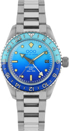 Out Of Order Shaker Bomba Blu Automatic GMT Ultra Brushed Watch OOO.001-25.BAND.BB.SS