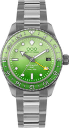 Out Of Order Shaker Midori Automatic GMT Ultra Brushed Watch OOO.001-25.BAND.MI.SS