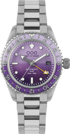Out Of Order Shaker Dark Violet Automatic GMT Ultra Brushed Watch OOO.001-25.LA.BAND.SS
