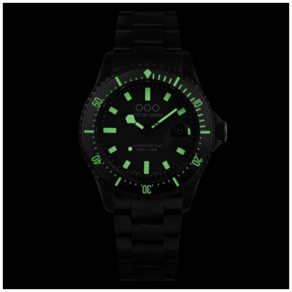 Out Of Order Blu Mediterraneo Casanova Ultra Distressed Steel Watch OOO.001-27.BL.BI Image 4
