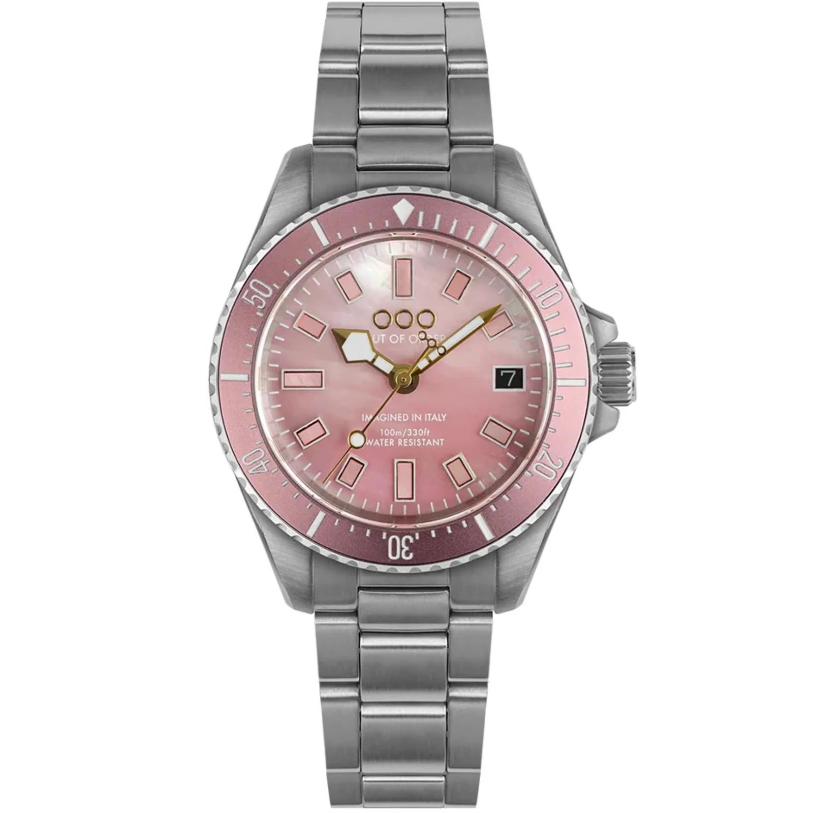 Out Of Order Pink Mother Of Pearl Casanova  Watch OOO.001-38.RO Image 1
