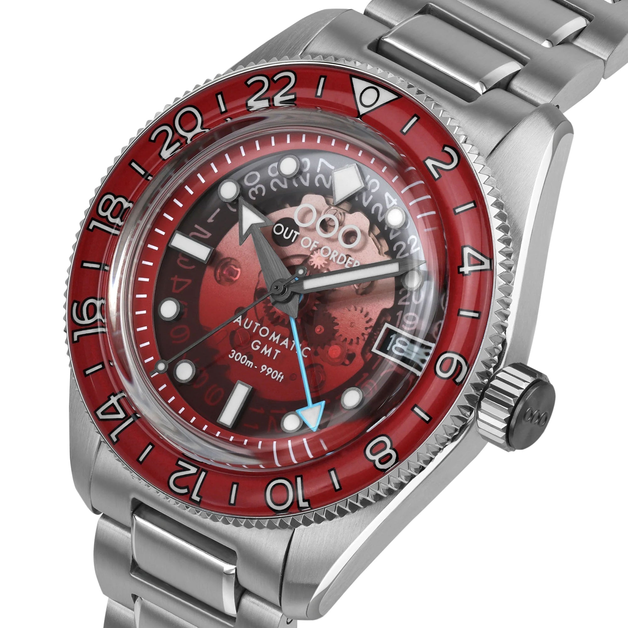 Out Of Order Shaker Spritz Bitter Automatic GMT Limited Edition Watch OOO.001-25.BI.BAND.SS Image 5