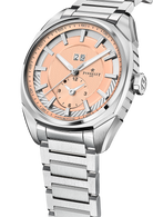 Perrelet LAB Peripheral Big Date Dual Time Salmon Bracelet Watch A1101/E Image 2
