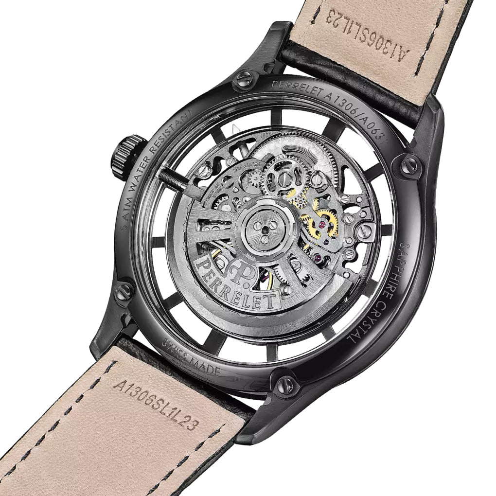 Perrelet Weekend Skeleton 3 Hands Watch A1306/2 Image 4