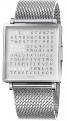 QLOCKTWO Watch W35 Fine Steel Milanaise Bracelet QW35EN3BRBMBR
