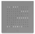 QLOCKTWO 180 Grey Pepper Wall Clock 180cm Q180ENGRPC