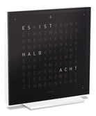 QLOCKTWO Touch Pure Black Ice Tea Table Clock T4PENBI