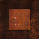 QLOCKTWO Earth 180 Creators Edition Rust Wall Clock Watch Q180ENRT Image 2
