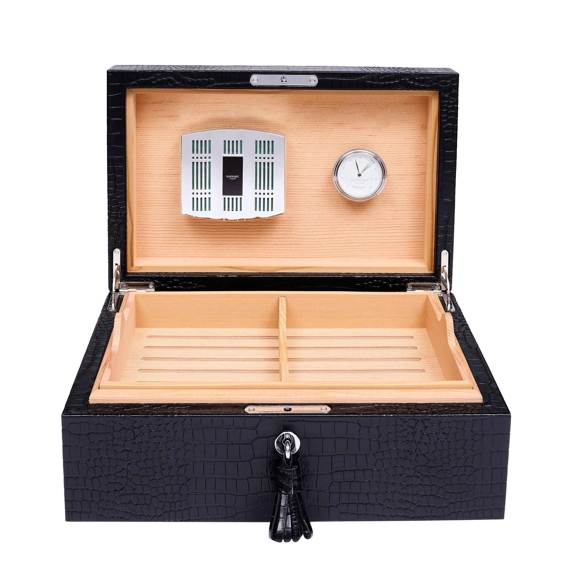 Rapport Brompton Black Large Humidor RPT-190 Image 1