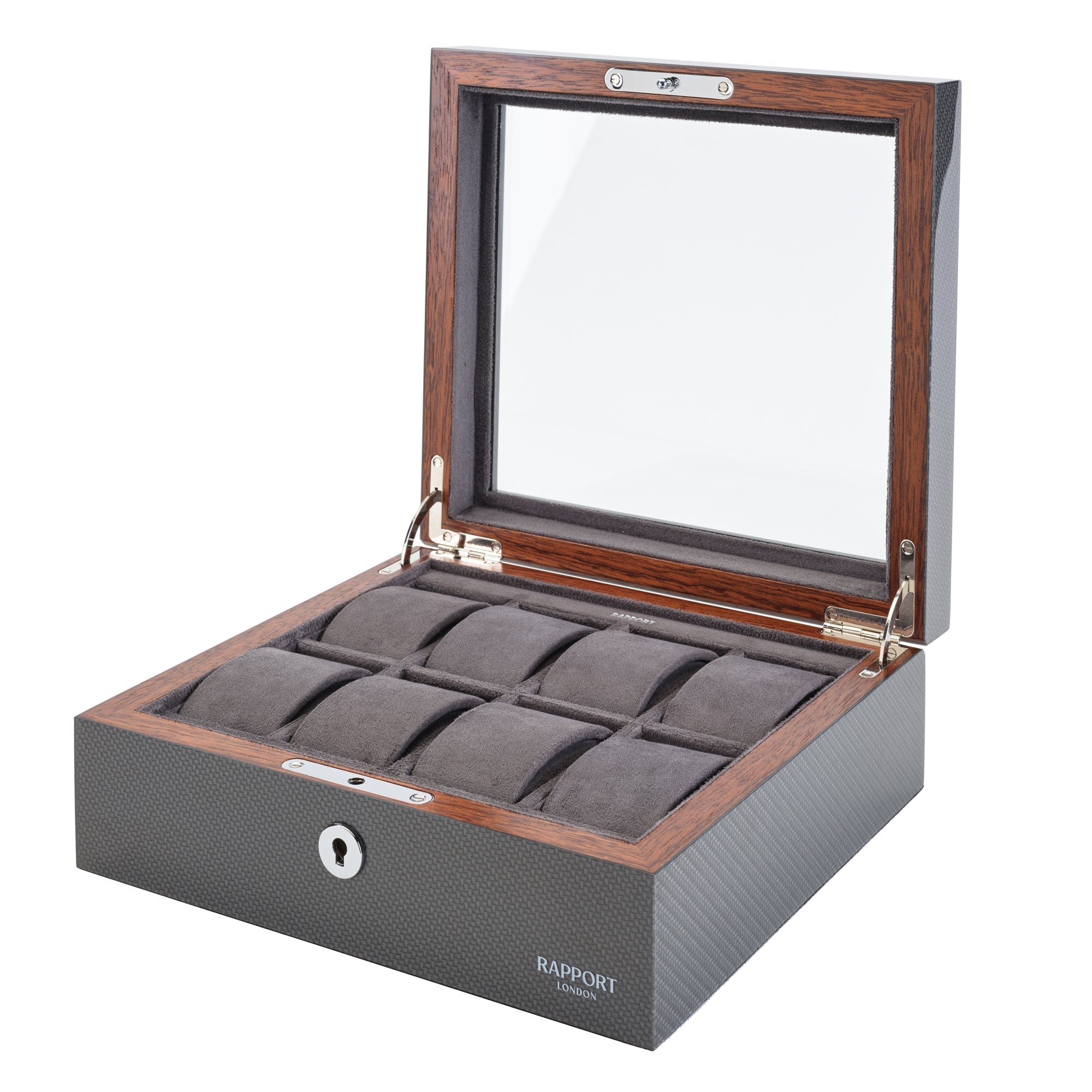 Rapport Carbon Fibre  Optic Eight Watch Box RPT-169 Image 3