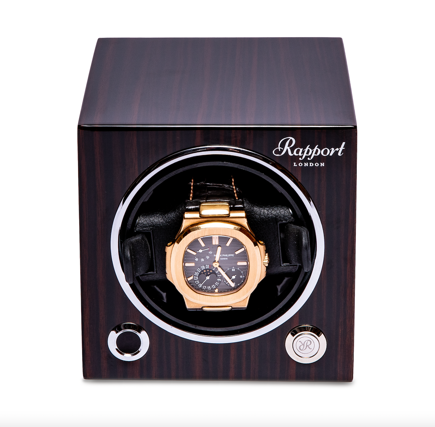 Rapport Evolution Cube Macassar Watch Winder RPT-162 Image 1