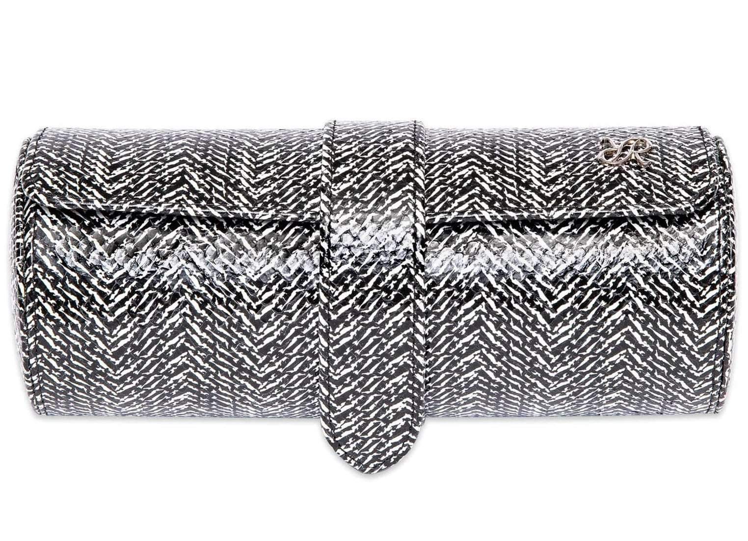 Rapport Watch Roll Marlow Three Black Herringbone D147 Image 2