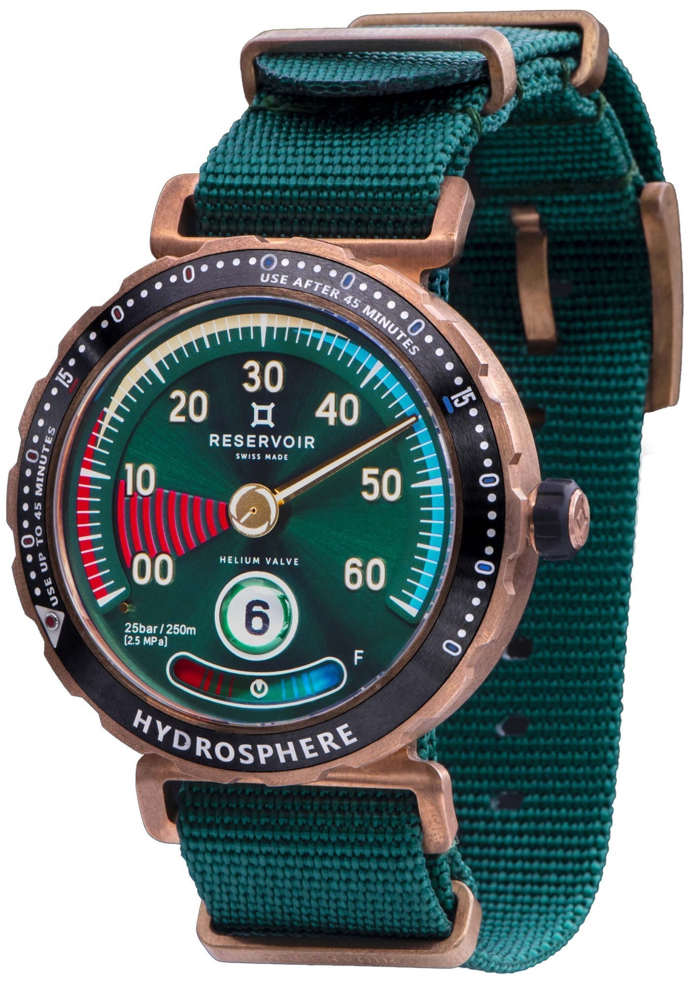 Reservoir Hydrosphere Cenote Bronze Green Watch RSV03.HY/334.GR Image 2