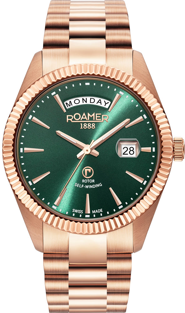 Roamer Watch Primeline Day Date Green&nbsp; 981662 49 75 90