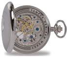 Rapport Pocket Watch Mechanical Half Hunter Silver Tone PW45