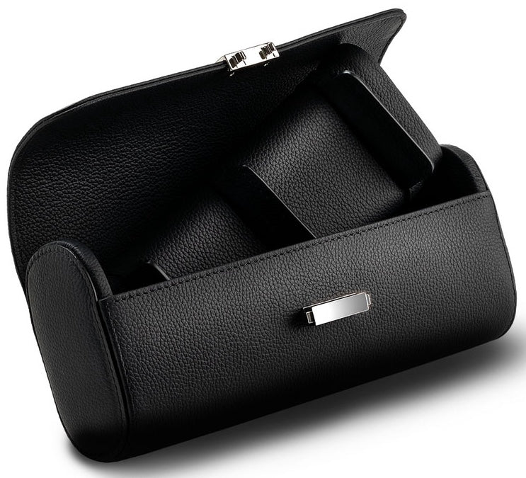 Scatola del Tempo Watch Case Viaggio Pochette Black 04064.BSIL