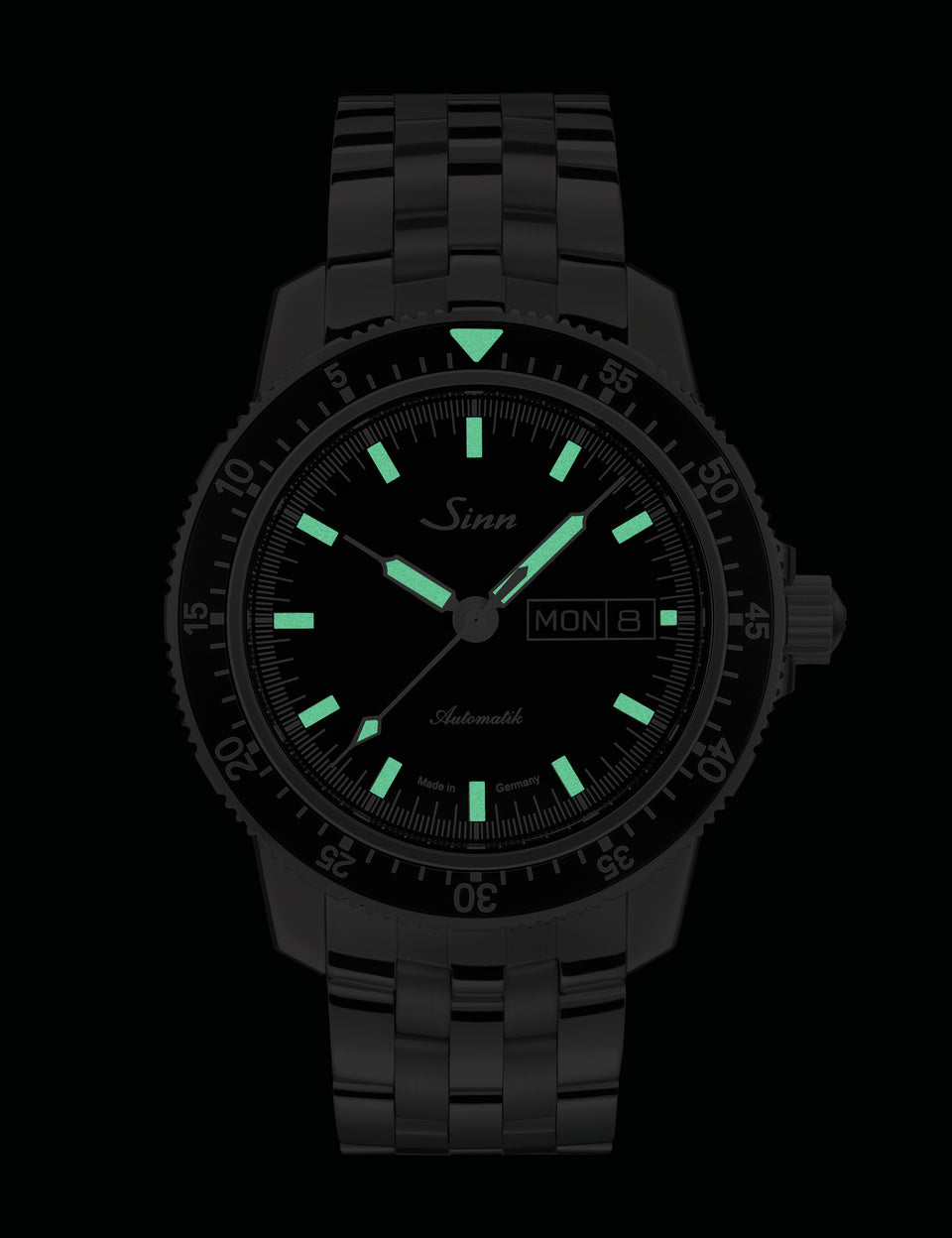 Sinn 104 St Sa I Black Aligator Watch 104.010 Black Cowhide Aligator Image 2