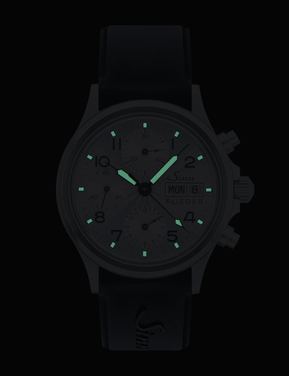 Sinn 356 Sa Pilot III Alligator Leather Black Watch 356.0721 Aligator Leather Black Image 2