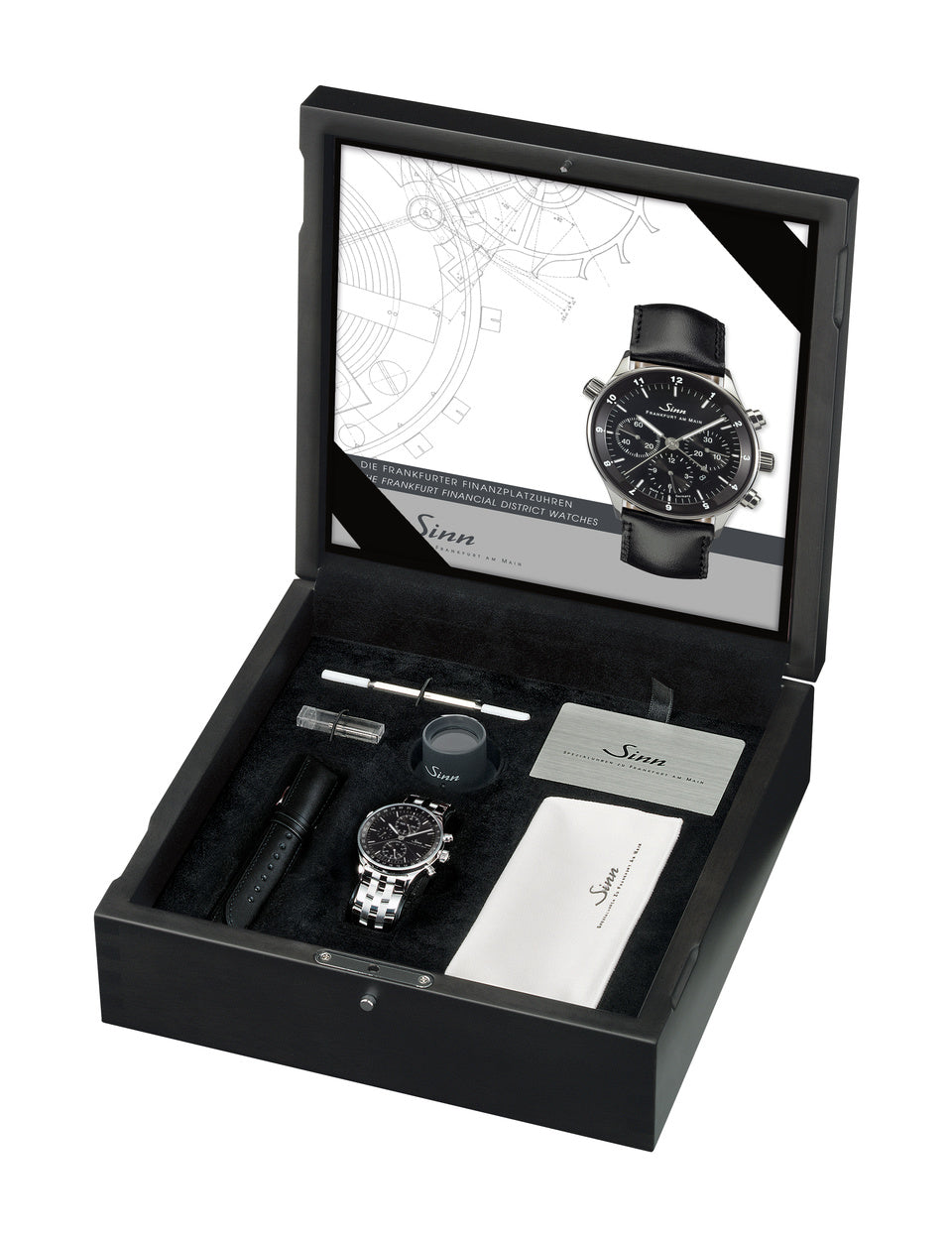 Sinn 6052 Finance District Bracelet-Leather Watch 6052.010 Leather Image 6