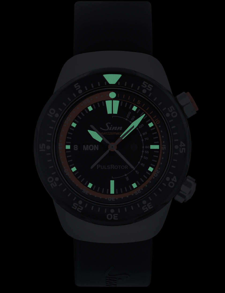 Sinn EZM 12 Silicone Black Watch 112.010 Silicone Black Image 2
