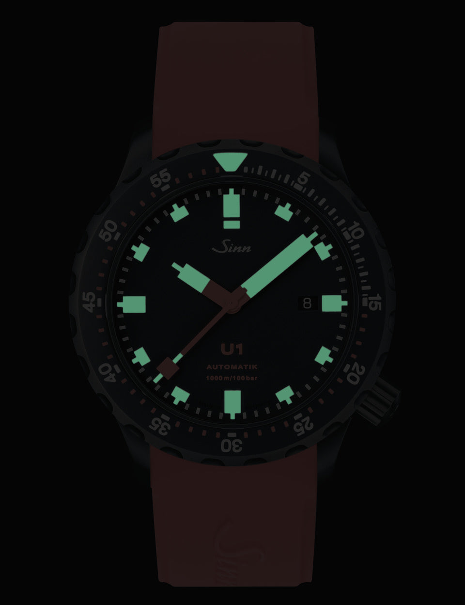 Sinn U1 S Silicone Black Watch 1010.020 Silicone Black Image 2