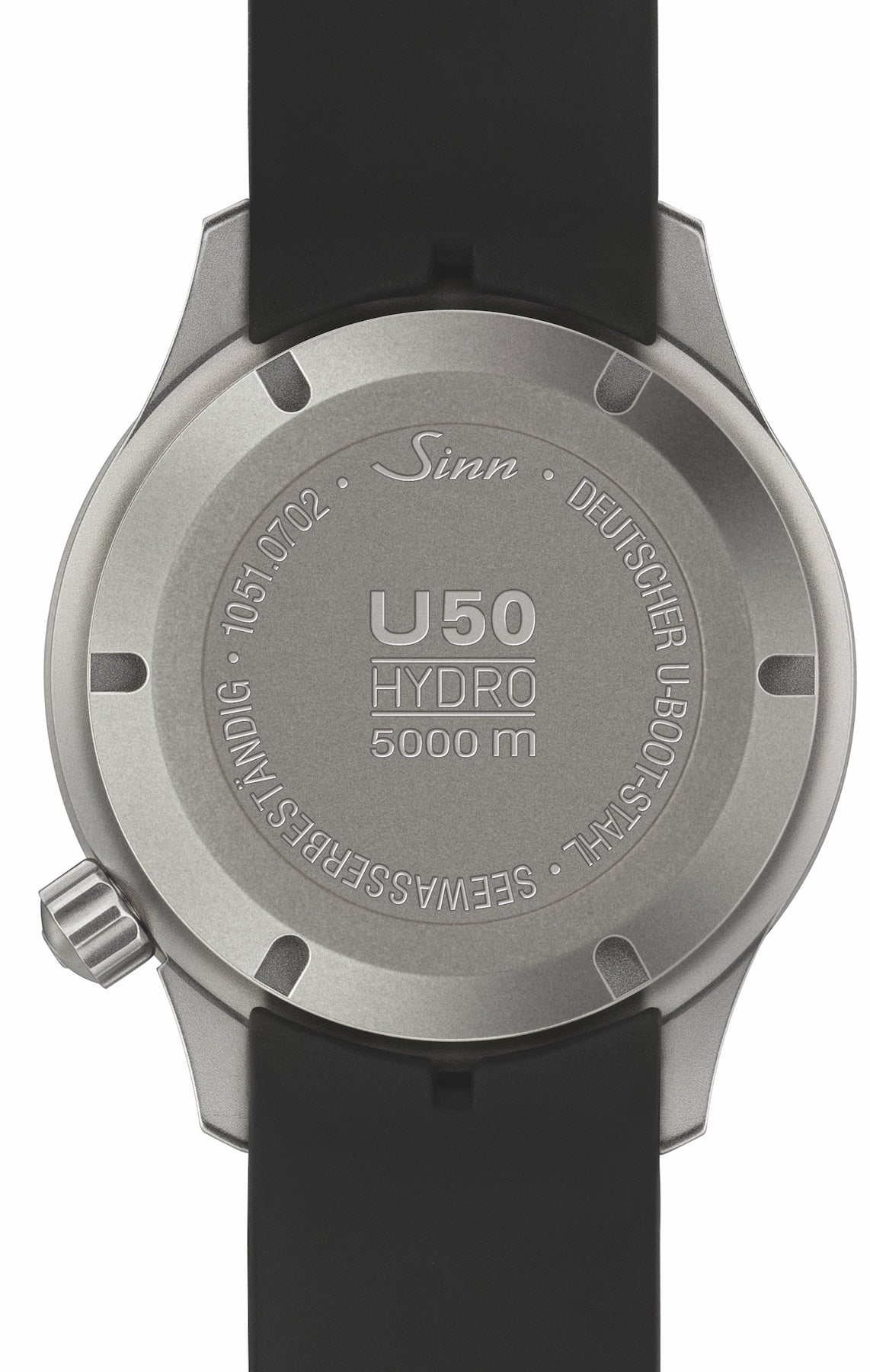 Sinn U50 Hydro SDR Silicone Black Watch 1051.040 Silicone Black Image 3