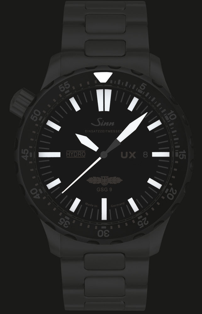 Sinn UX SDR GSG 9 EZM 2B Leather Watch 403.051 Cowhide White Stitch Image 2