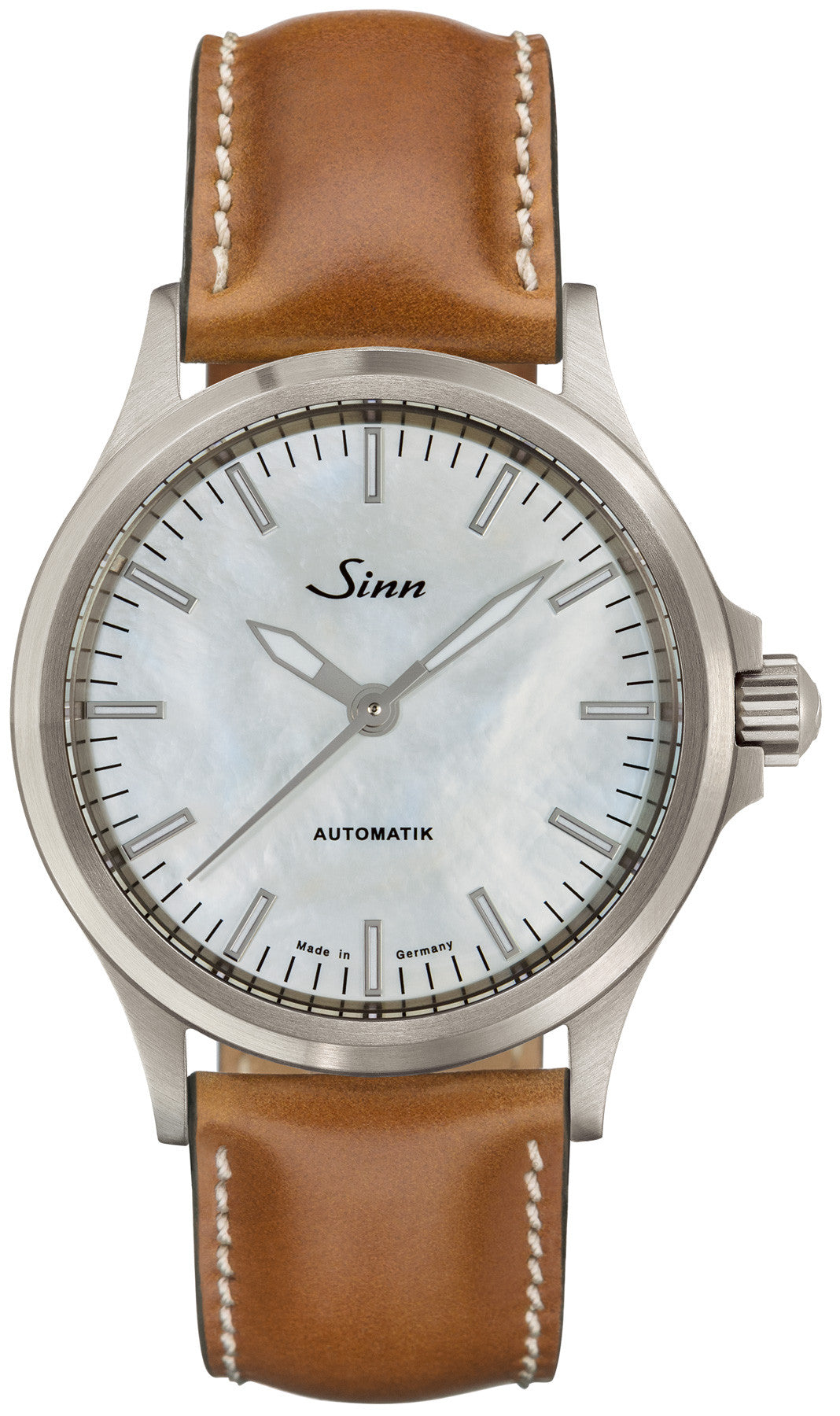 Sinn Watch 556 I Mother Of Pearl W Tan Leather 556.0102 Tan Leather Image 1