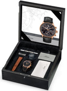 Sinn Watch Frankfurt Financial District 6012 Rose Gold Anniversary Limited Edition 6012.021 Alligator Black Image 4