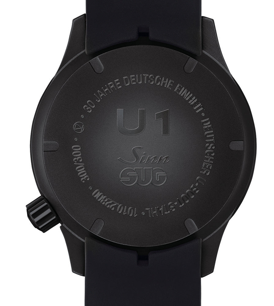 Sinn Watch U1 DE Red Silicone Limited Edition 1010.0241 Red Silicone Strap Image 3