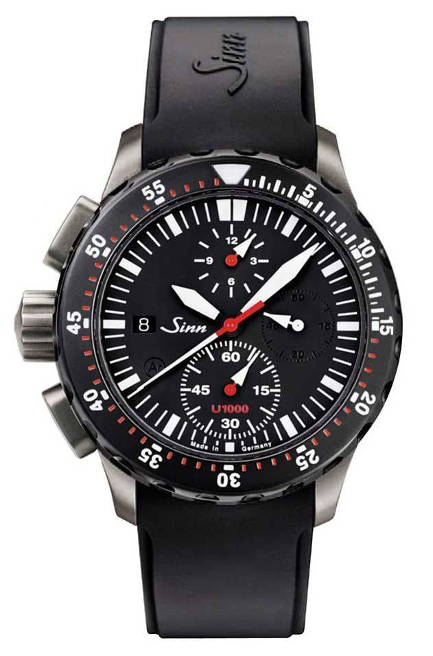 Sinn Watch U1000 SDR - EZM 6 Rubber 1011.030 RUBBER