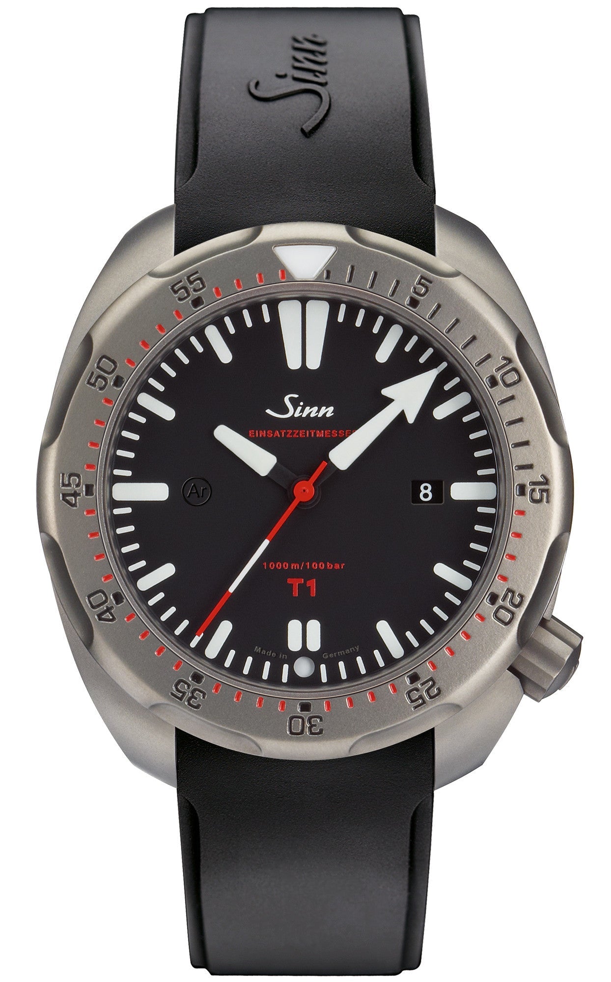 Sinn Watch T1 EZM 14 Rubber Strap 1014.010 RUBBER