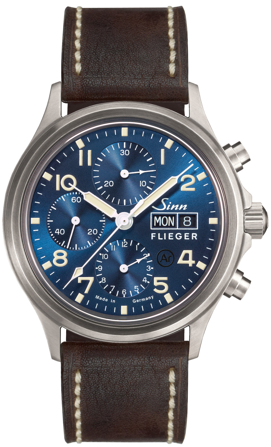 Sinn Watch 358 Sa Pilot B E Vintage Leather Dark Brown 358.064 Vintage Leather Dark Brow