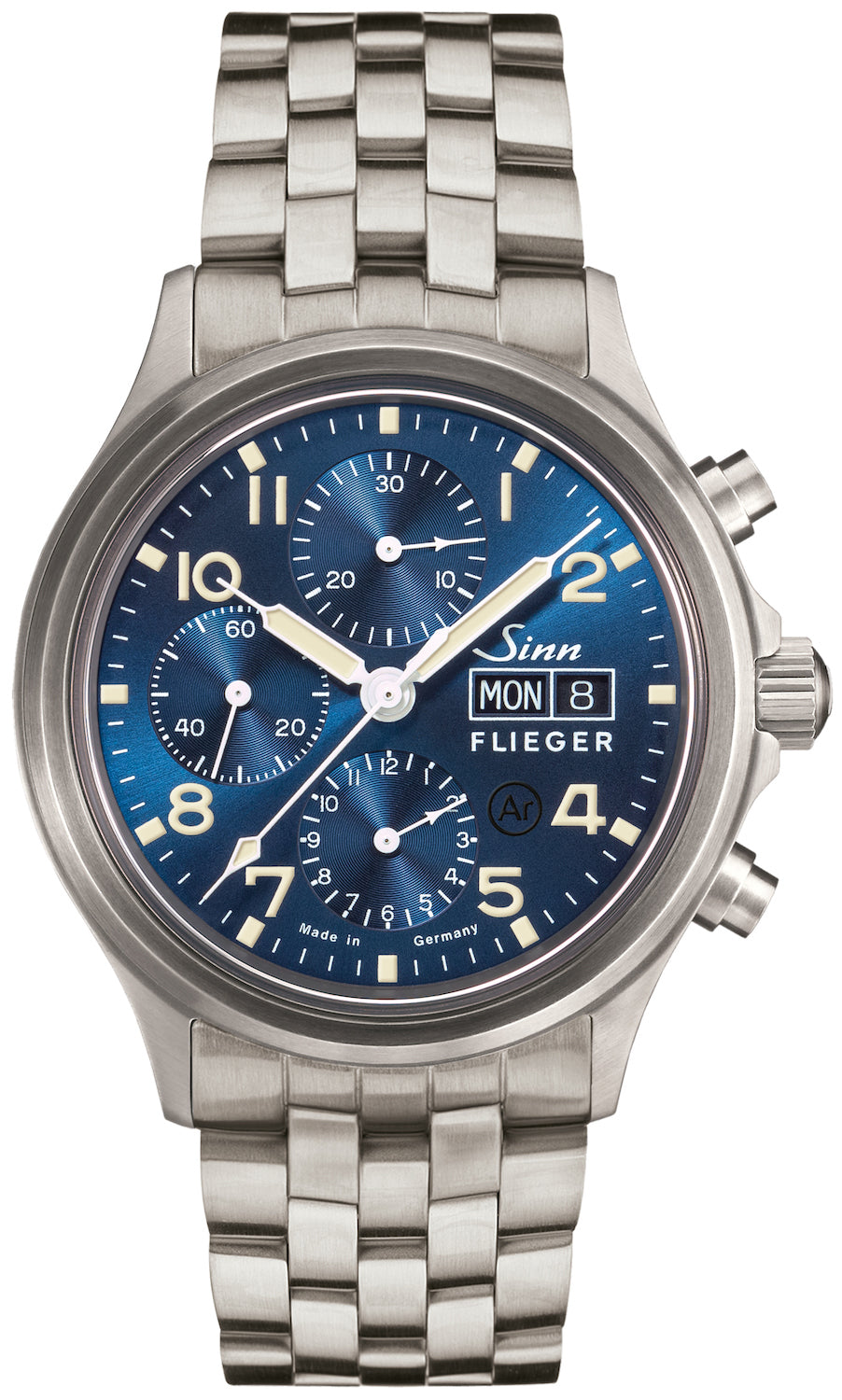 Sinn Watch 358 Sa Pilot B E Fine Link Bracelet 358.064 Fine Link Bracelet
