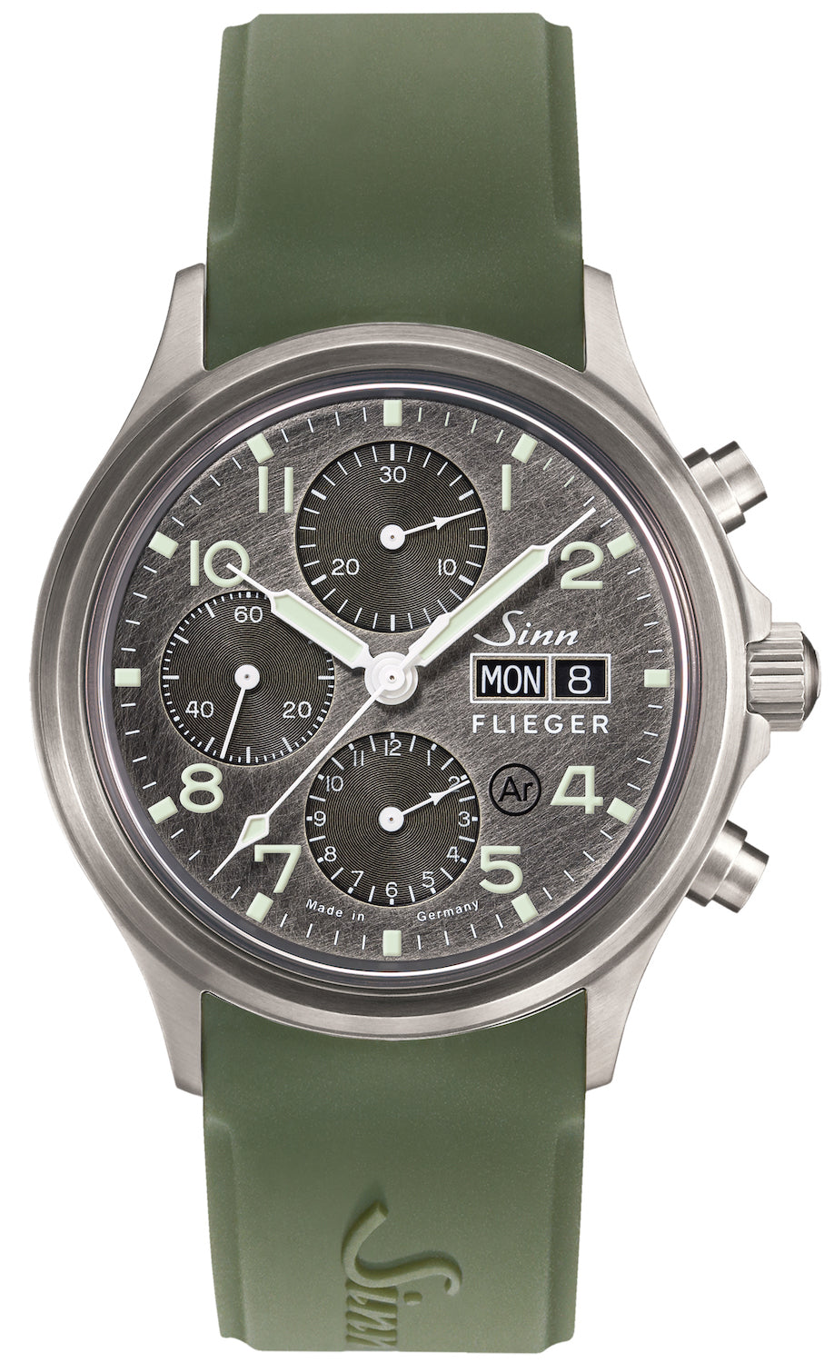 Sinn Watch 358 Sa Pilot DS Silicone Green 358.065 Silicone Gree