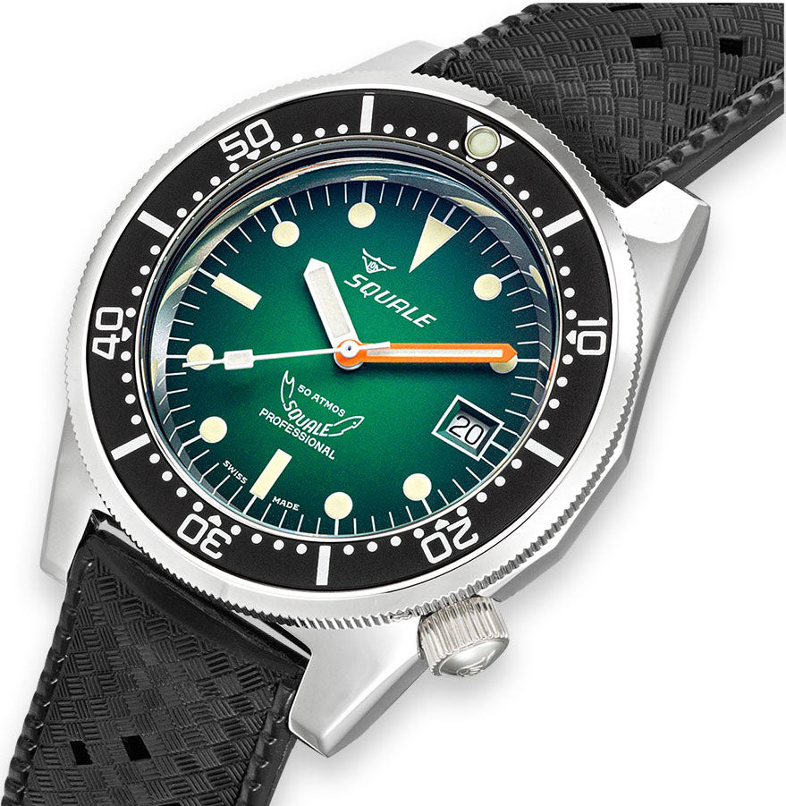 Squale 1521 Green Ray Rubber Watch 1521PROFGR.HT Image 3