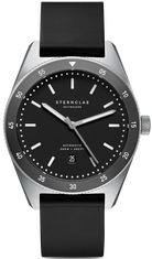 Sternglas Watch Marus Automatic Black Rubber S02-MA03-KA01