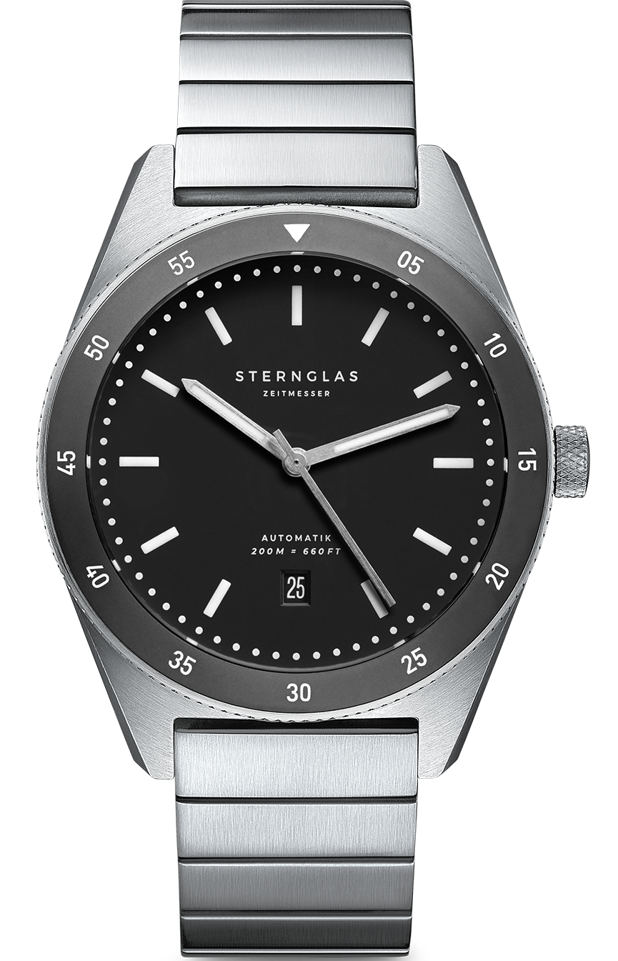 Sternglas Watch Marus Automatic Black Steel S02-MA03-ME03