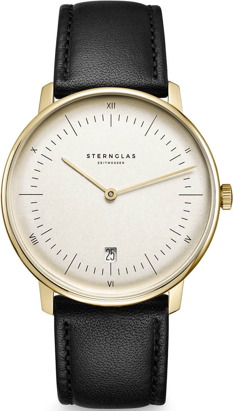 Sternglas Watch Naos Quartz Vintage Edition Leather S01-NAV14-MO03