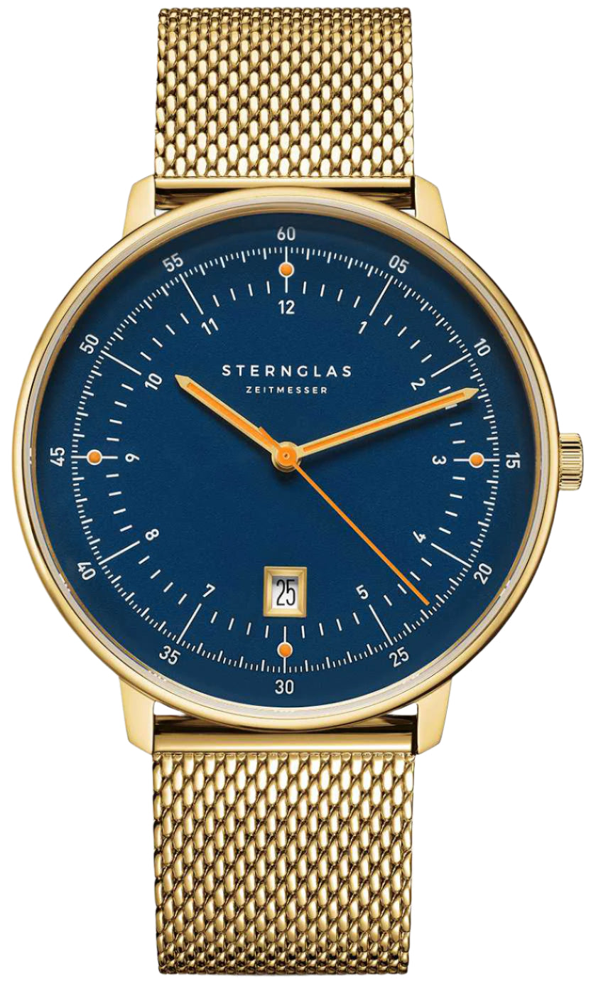 Sternglas Hamburg Dark Blue Gold Watch S01-HH07-MI05