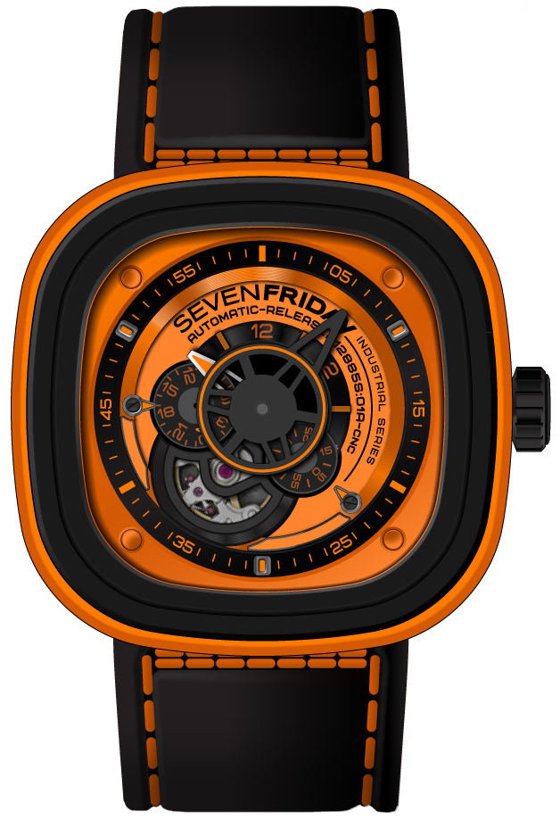 SevenFriday Watch P1/03 Orange