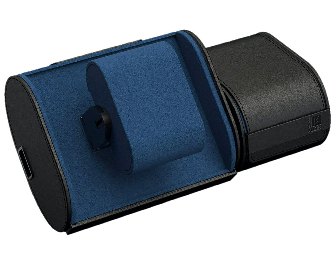 Swiss Kubik Watch Winder Travelbox Black Leather SK.01.TB003 Image 2