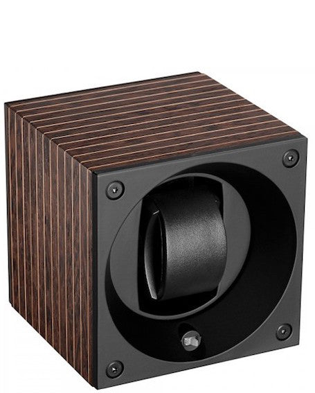 Swiss KubiK Watch Winder Single Wood Veneer Dark Yacht SK01.BYV002