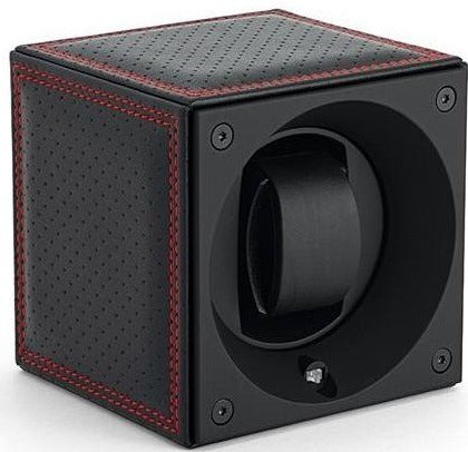 Swiss KubiK Watch Winder Single Masterbox Racing Line Red Stitches SK01.CV.RC.ROUGE