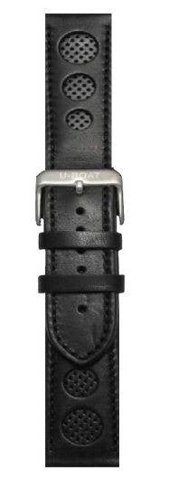 U-Boat 50mm or 55mm Leather Black Steel Short Version UBT-S-067 Image 1