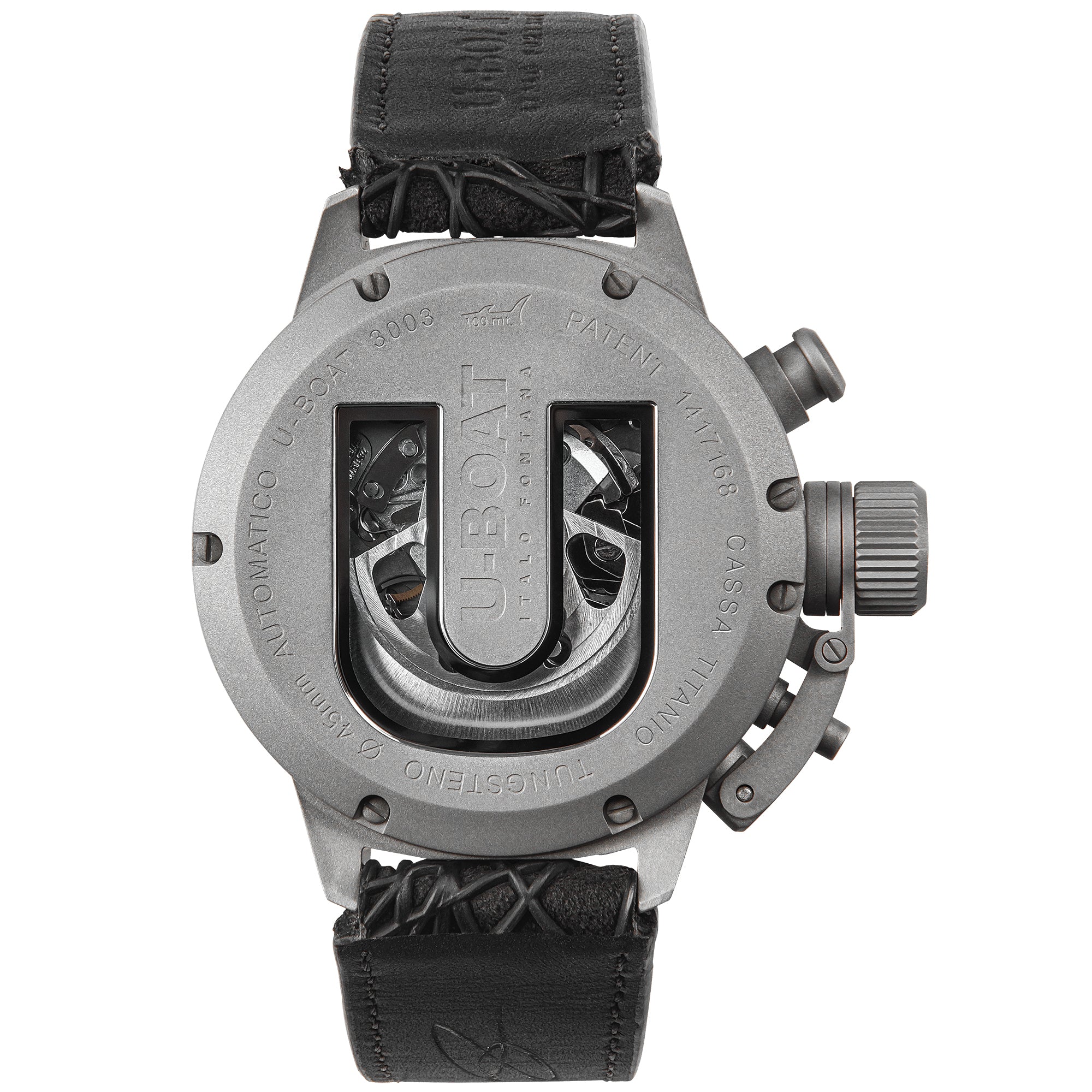 U-Boat Classico 45 Titanium Chronograph Tungsten Blue Limited Edition Watch 3003 Image 2