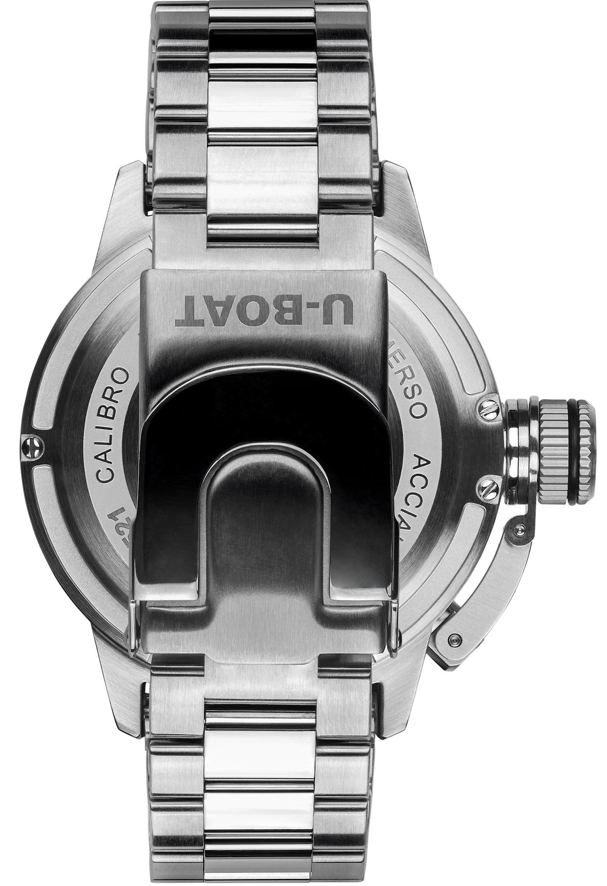 U-Boat Sommerso Ghiera Ceramica Nera Quadrante Bordeaux Bracelet Watch 9521/MT Image 2