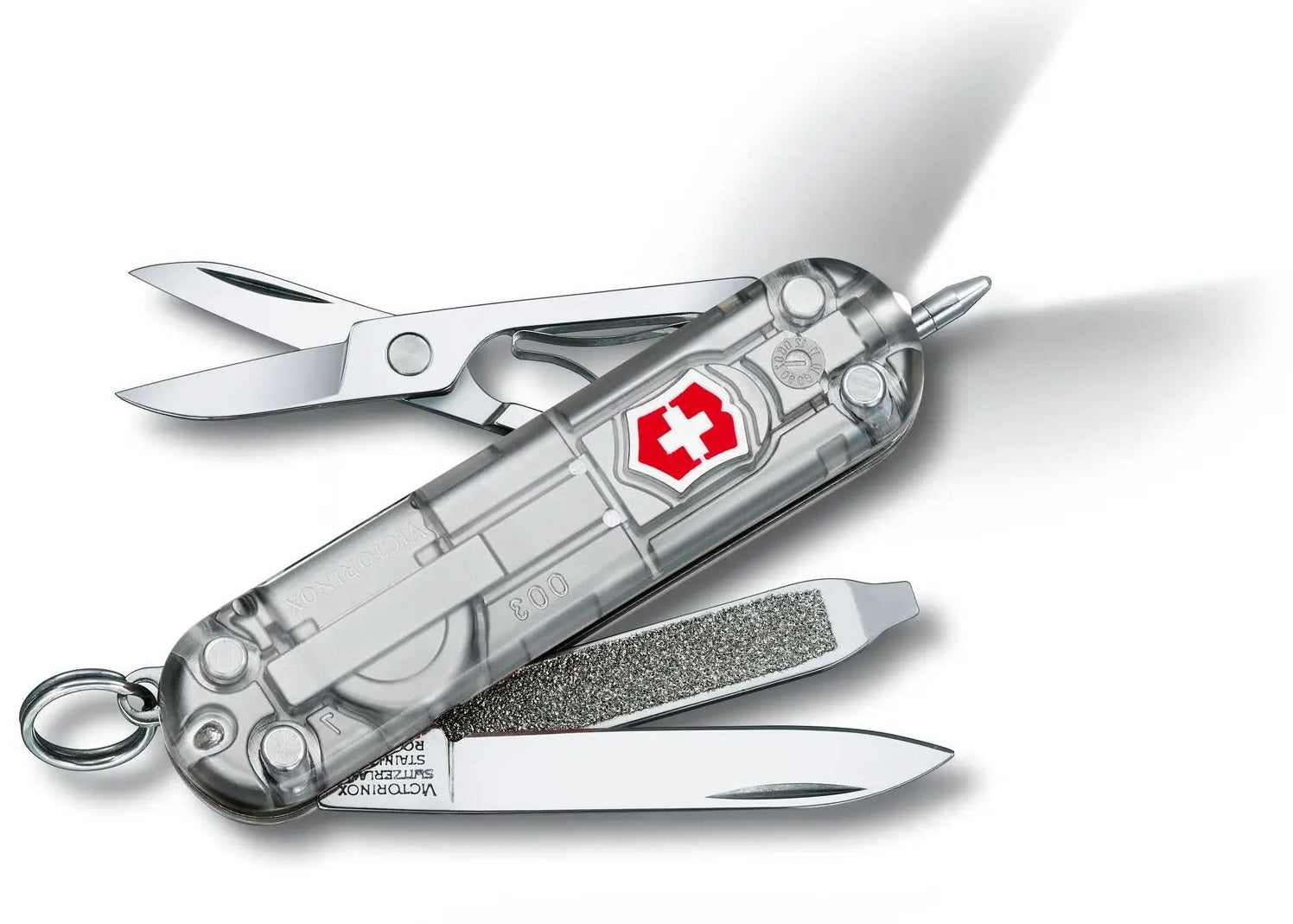 Victorinox Small Pocket Knife Signature Lite Silver Transparent 06226T7