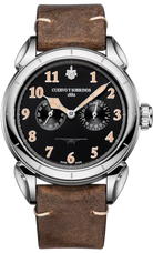 Cuervo y Sobrinos Watch Vuelo Emilio Carranza Bicompax 3202.1CN.BI. 