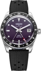 Vulcain Skindiver GMT Purple Rubber Limited Edition Watch 680174A17.BAR200